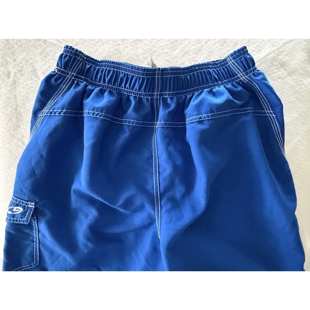 Champion Men's Swim/ Board Shorts With Liner Vibrant Blue Color Size M